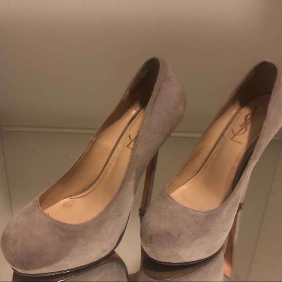 COPY - YSL Tribute grey suede pumps - Picture 2 of 8